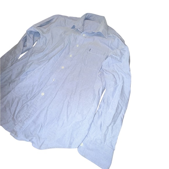 Yves Saint Laurent Sky Blue Collared Button Down Men’s Shirt - Picture 3 of 8